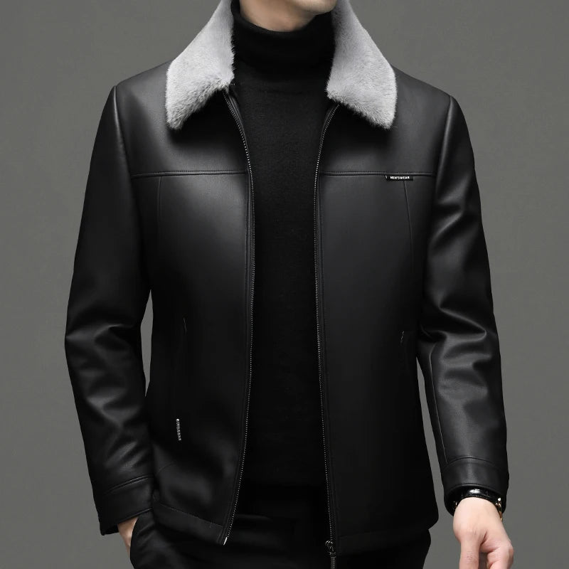 Winter High-quality Men's Removable  Down Jacket