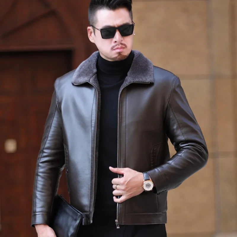 Spring And Autumn Coolstyle Leather Jacket