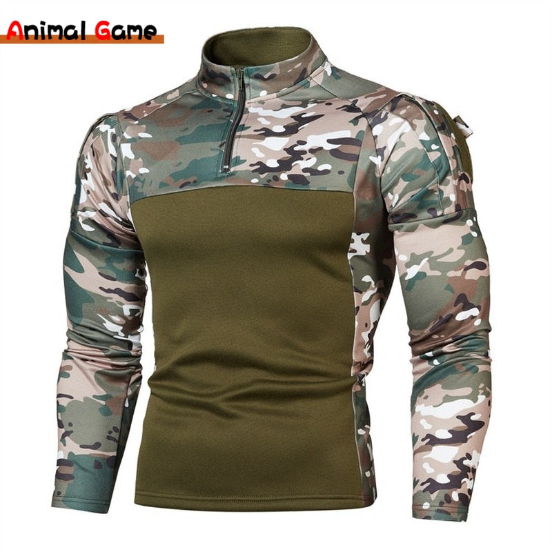 Mens Tactical Combat Sweaters Men Military Uniform