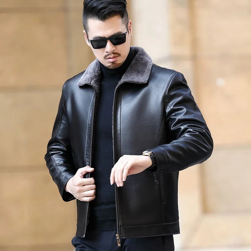 Spring And Autumn Coolstyle Leather Jacket