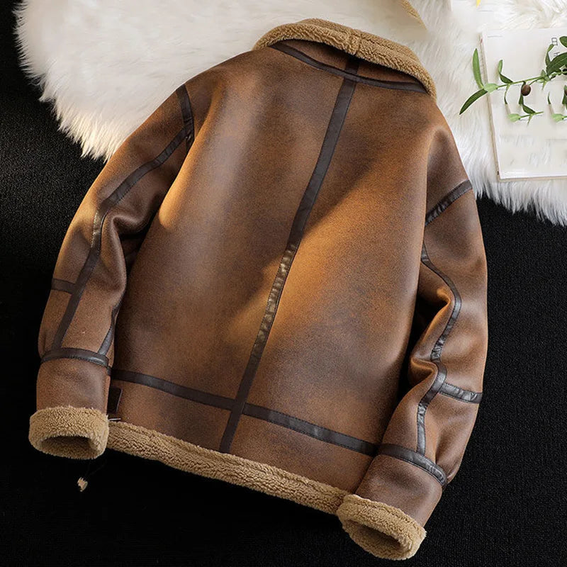 Men Leather Short Jacket