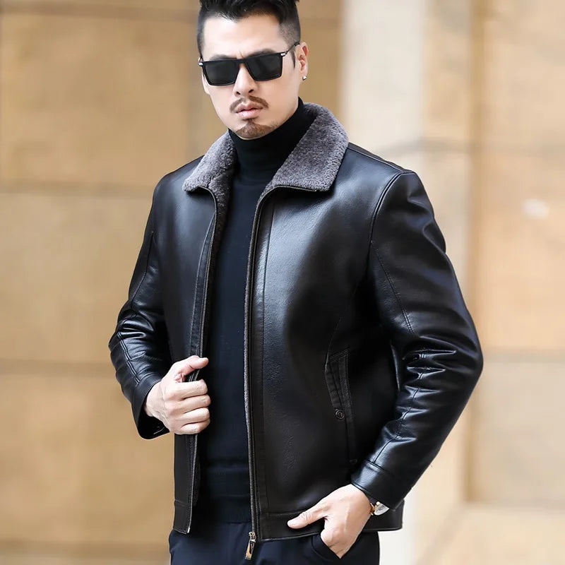 Spring And Autumn Coolstyle Leather Jacket