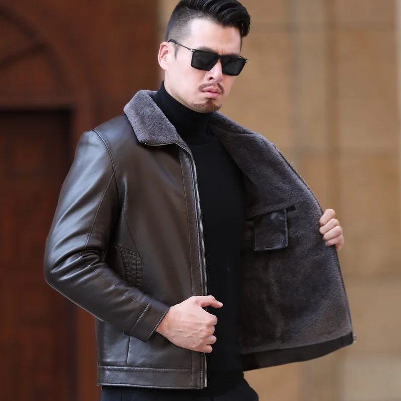 Spring And Autumn Coolstyle Leather Jacket